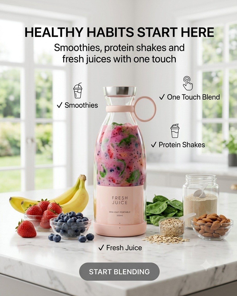 Portable Mini Blender for Fresh Juice